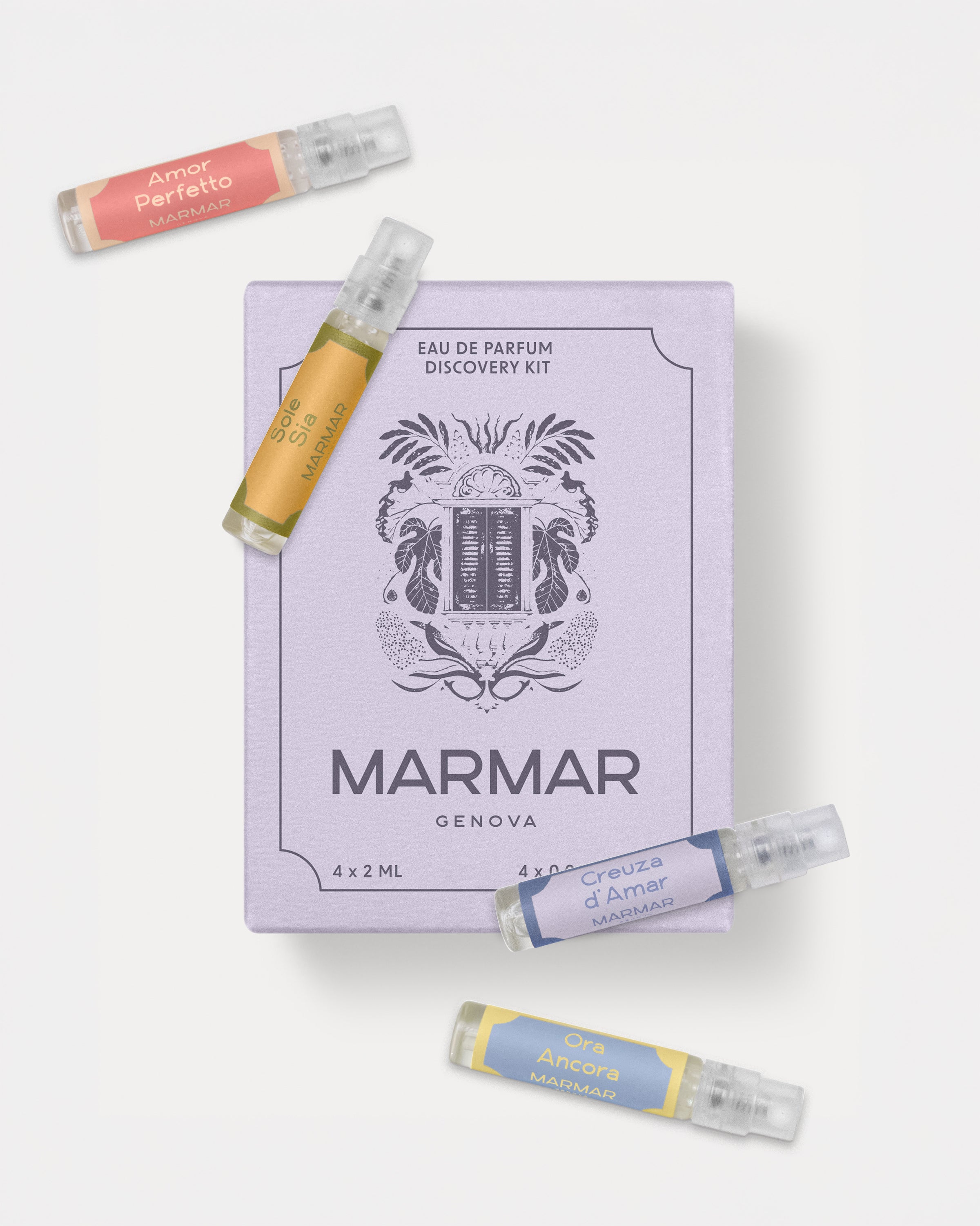MarMar Genova Eau de Parfum collection Discovery Kit packshot