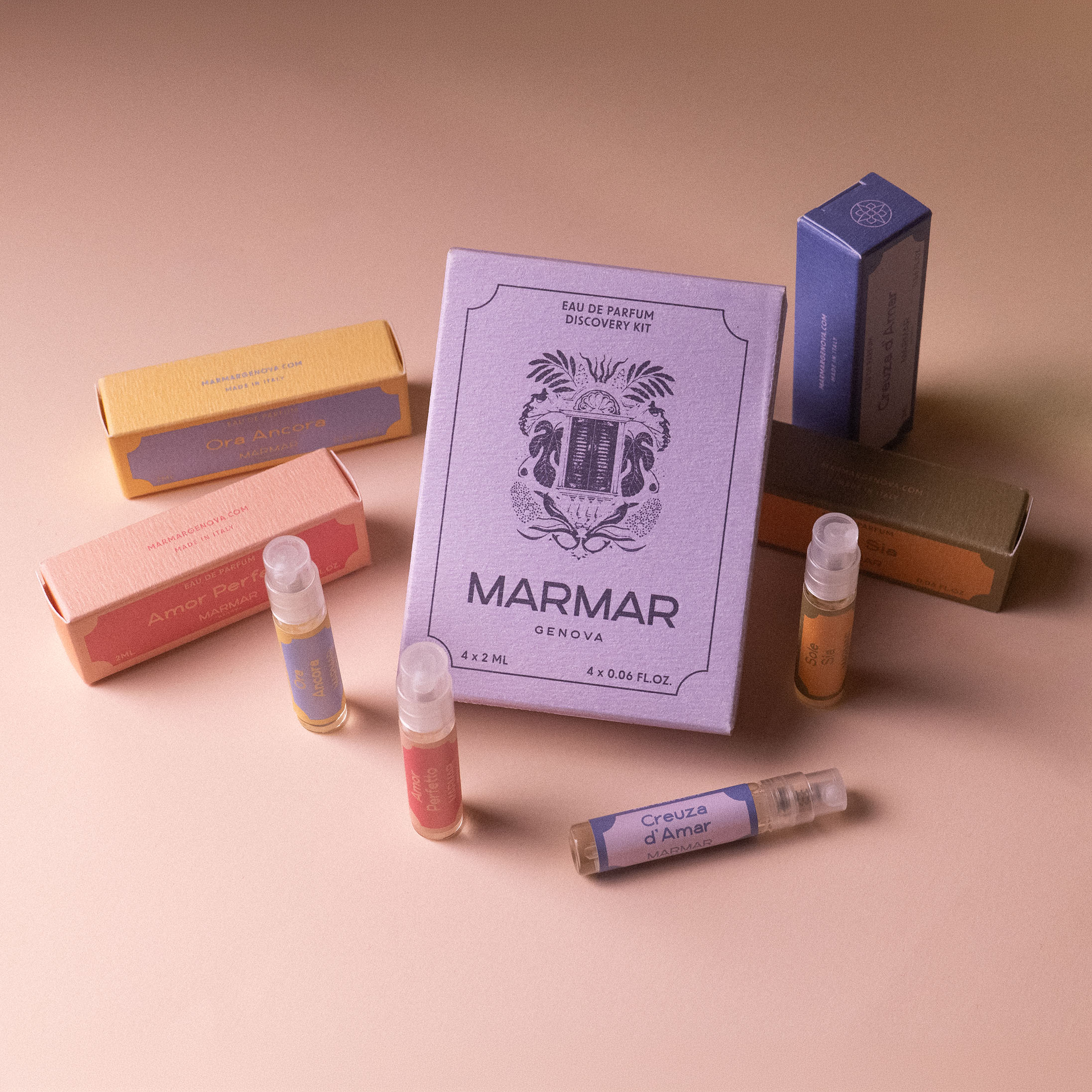 Discovery Kit of the Eau de Parfum Collection of MarMar Genova
